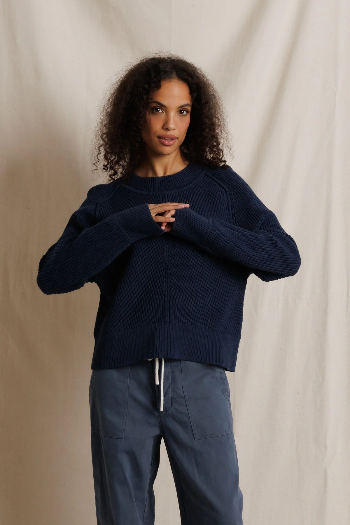Perfect White Tee Alexa - Indigo