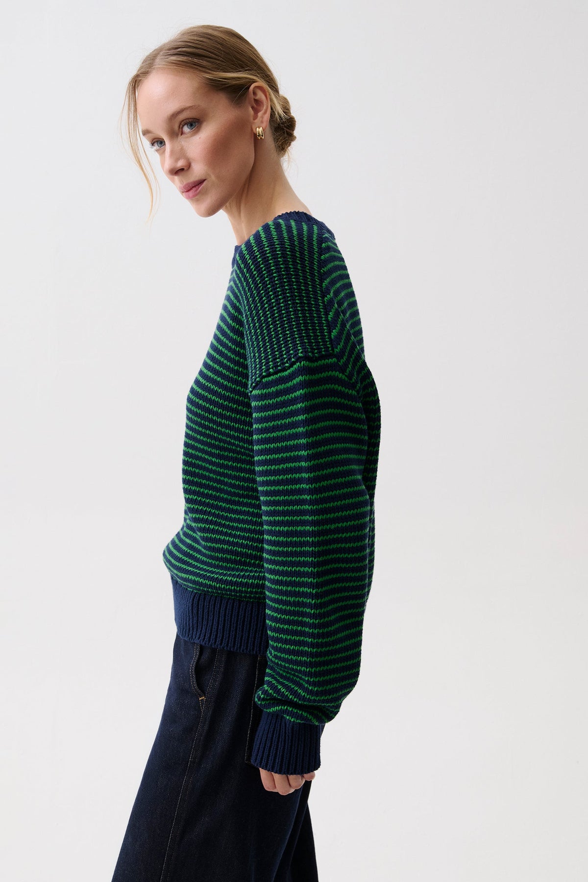Pistola Aura Relaxed Crew Neck Sweater - Midgreen — photo 3