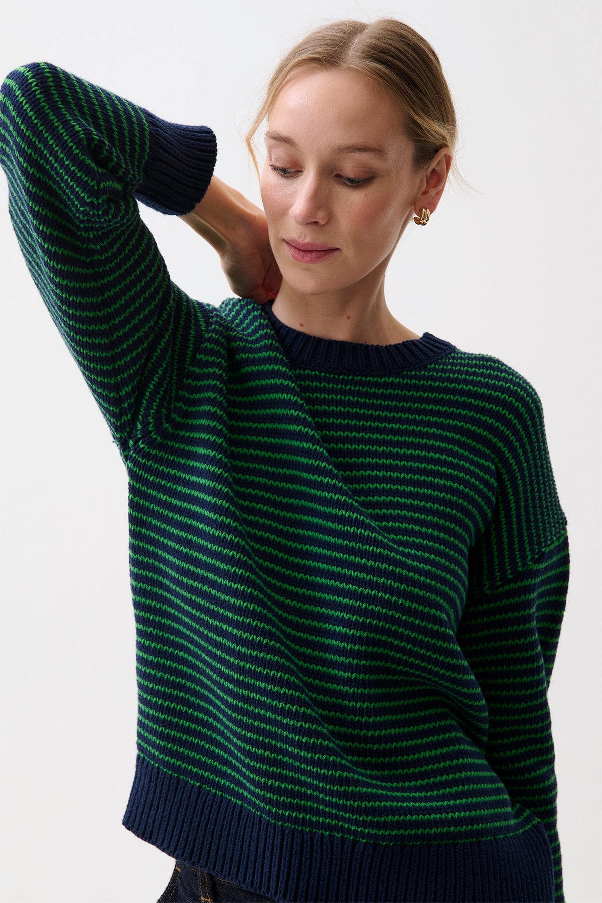 Pistola Aura Relaxed Crew Neck Sweater - Midgreen — photo 5