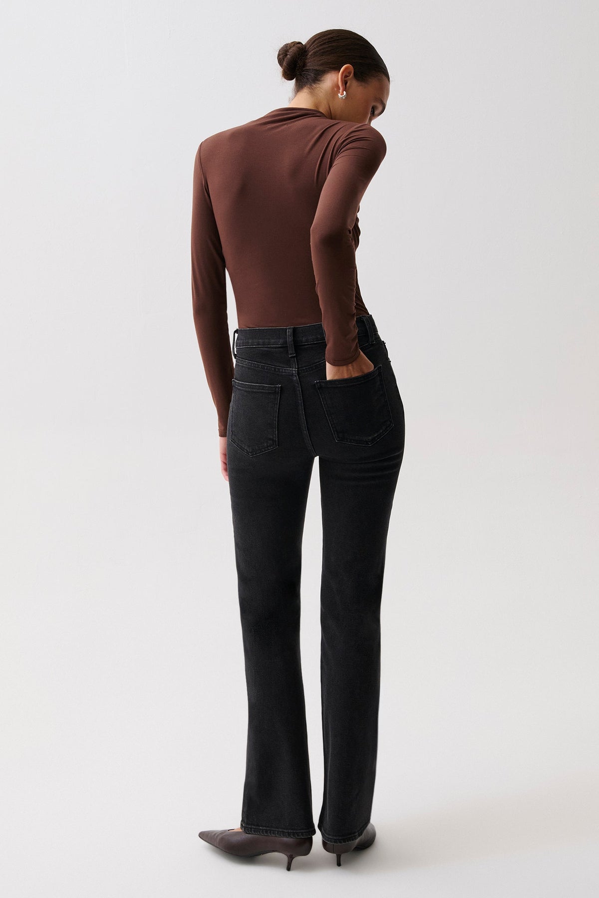 Pistola Evie High Rise Slim Bootcut - Jetset — photo 5