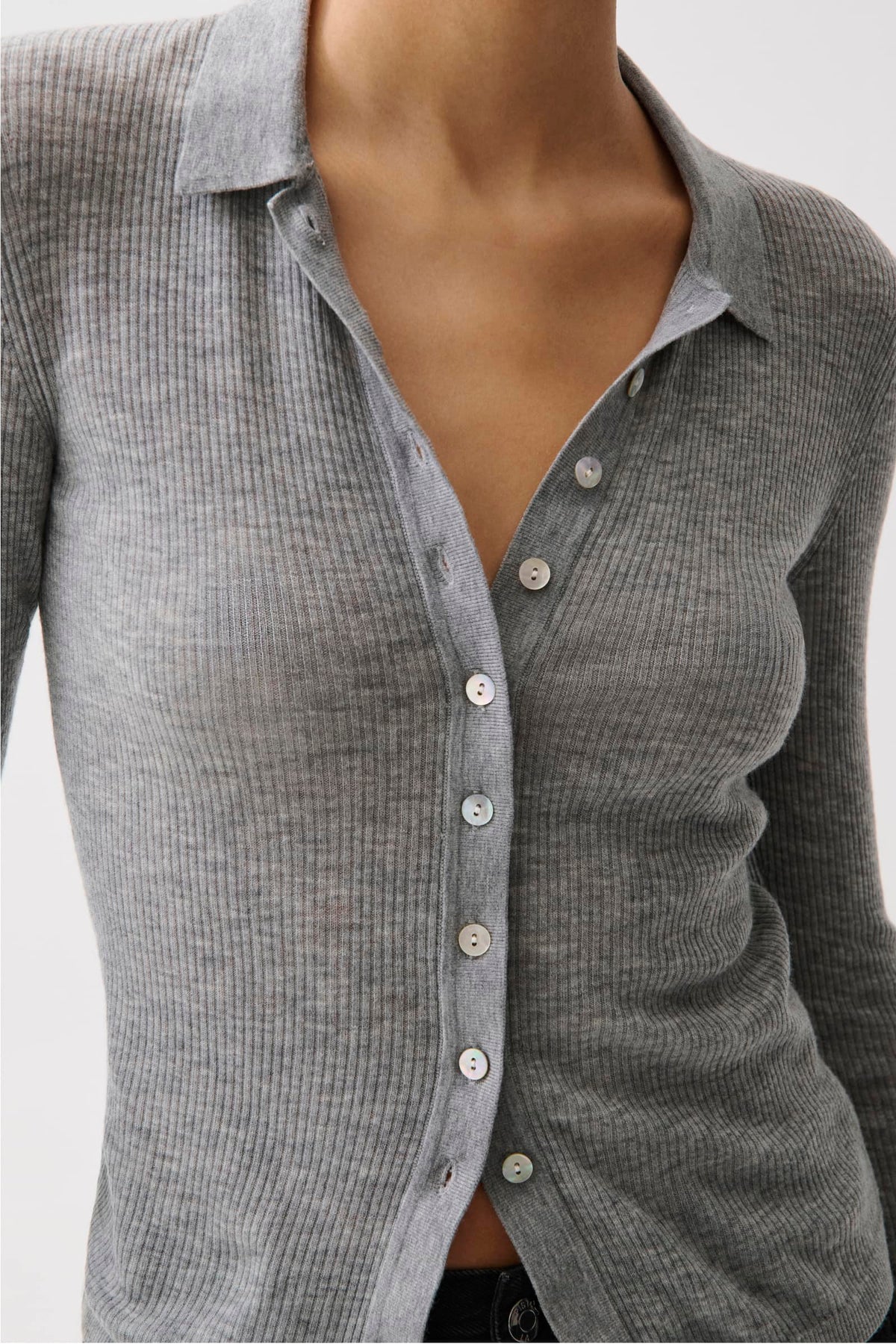 Pistola Korey Featherweight Cardigan - Heather Charcoal — photo 2