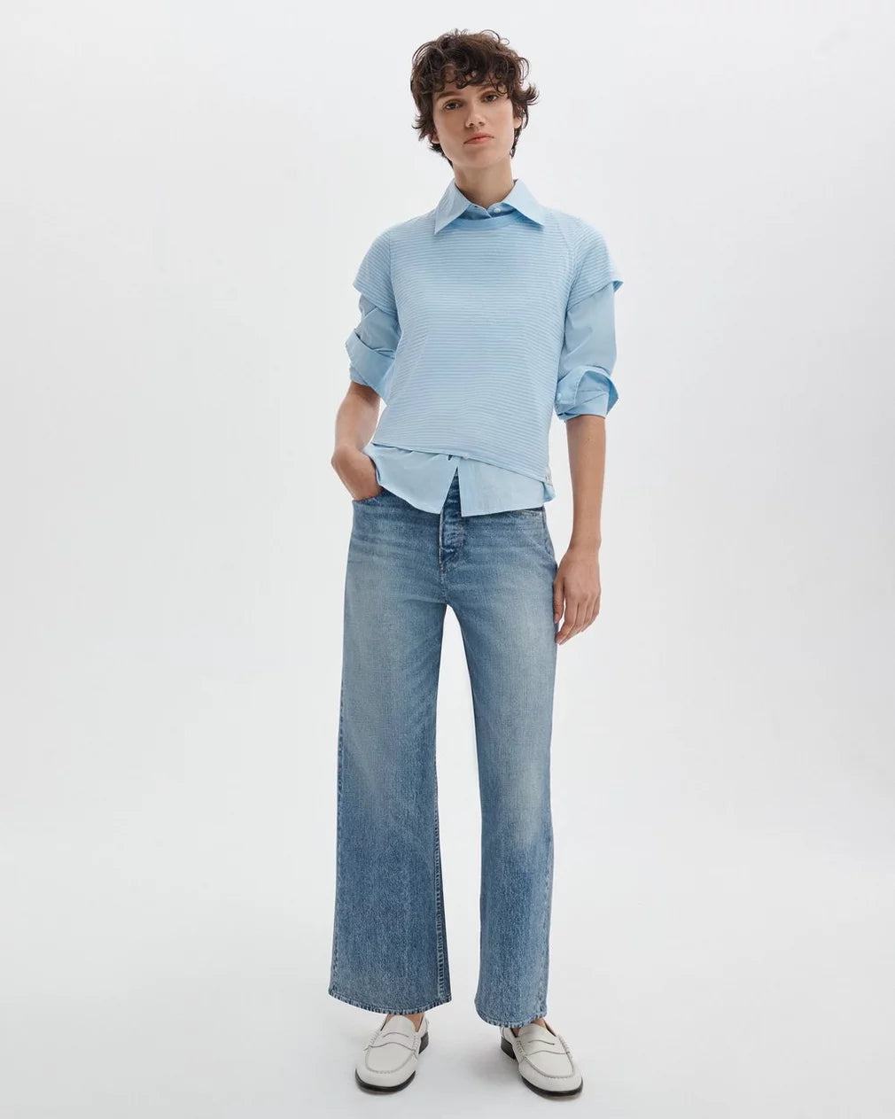 Rag & Bone Miramar Terry Wide Leg Pant Scarlet