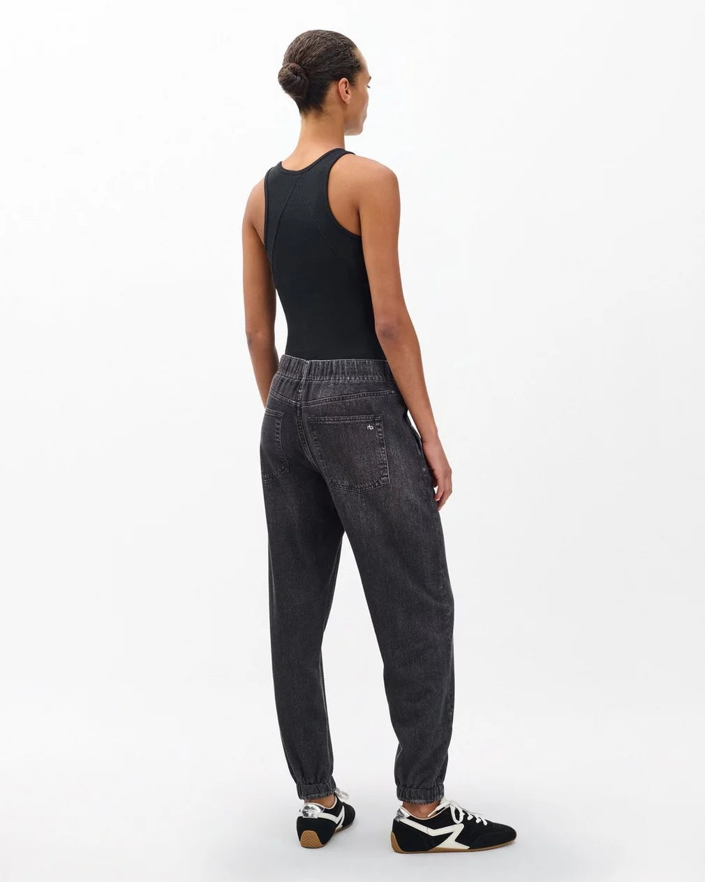 Rag & Bone Miramar Terry Pull On Jogger Faded Black