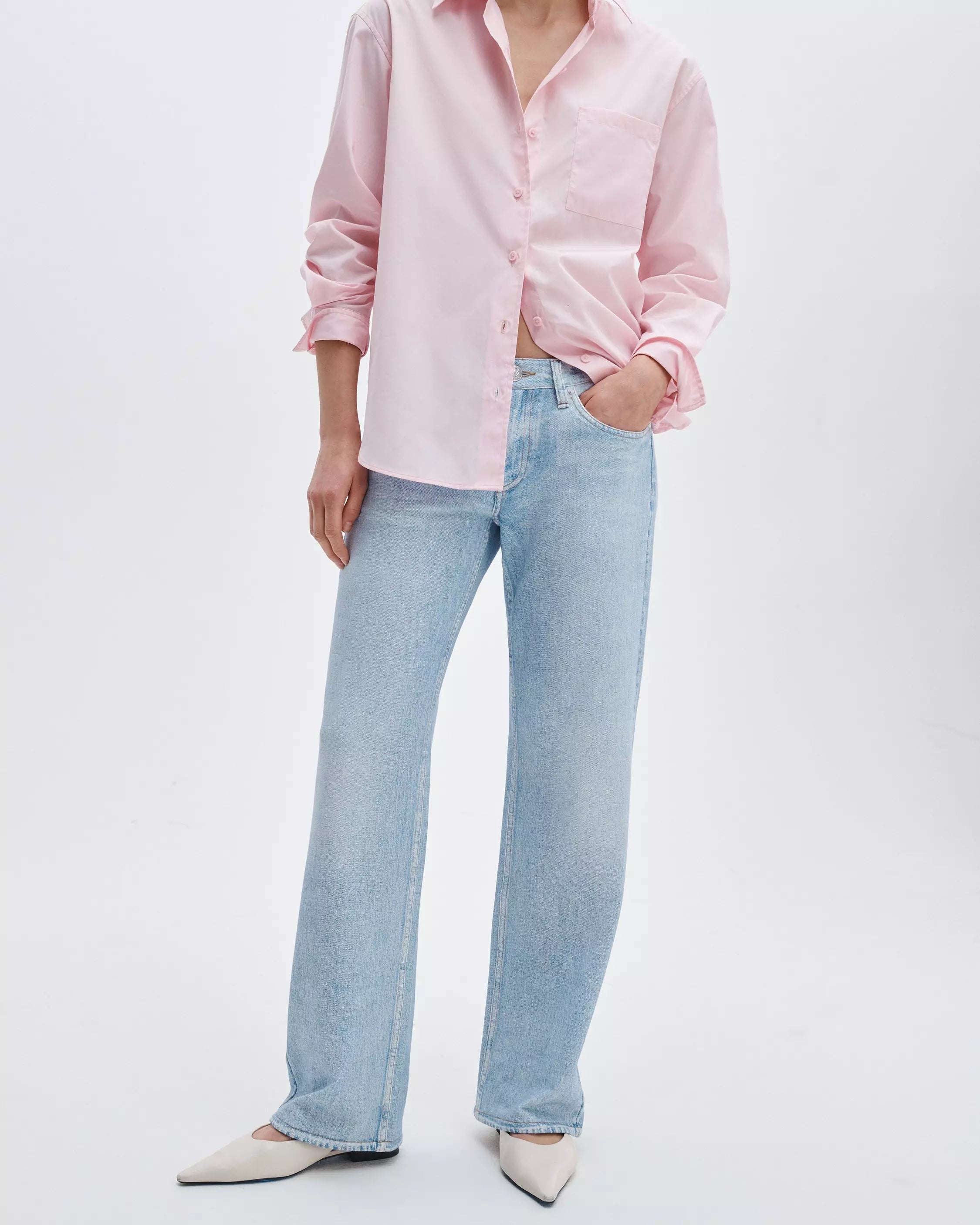 Rag & Bone Miramar Saige Relaxed Straight Jeans