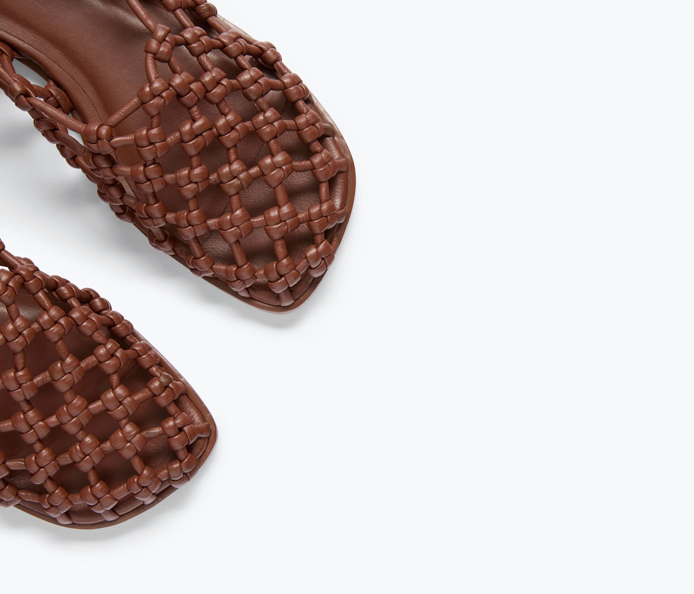 Frēda Salvador Sally Woven Leather Flat