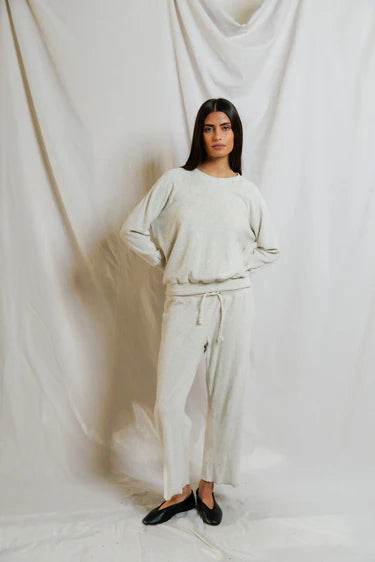 Perfect White Tee Eliana Loop Terry Capri Pant