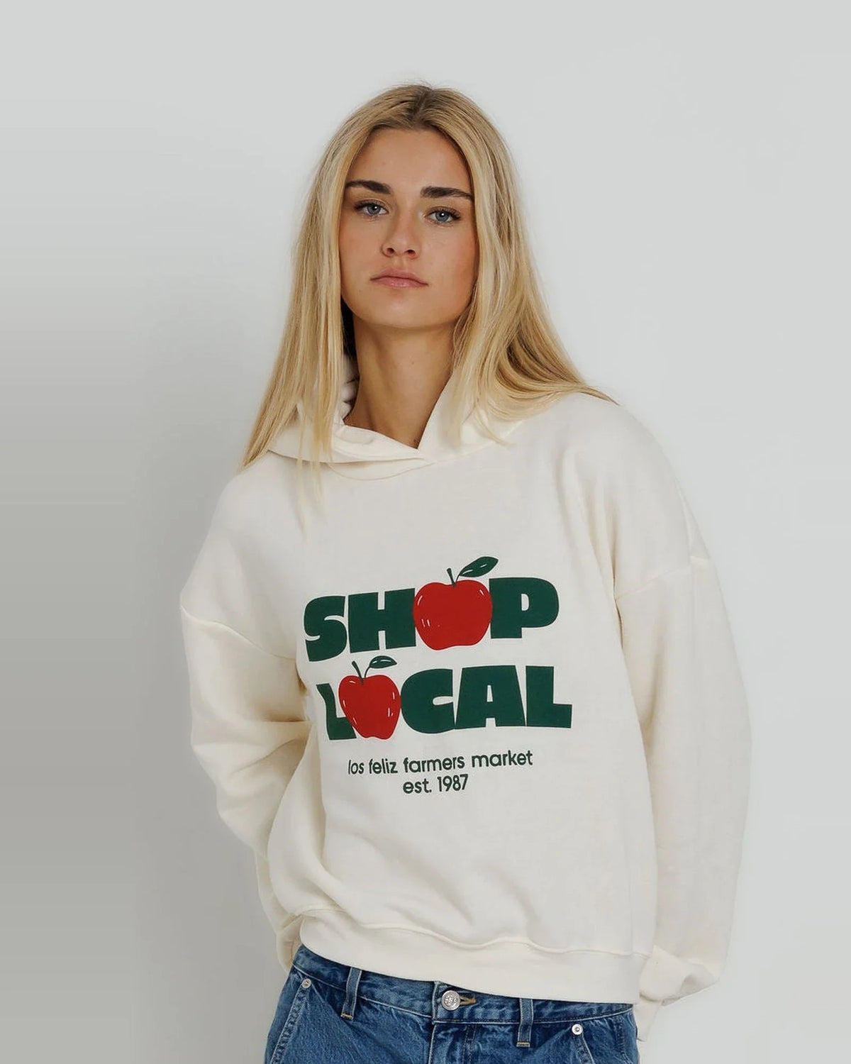 Sunny Somwhere Shop Local Classic Hoodie
