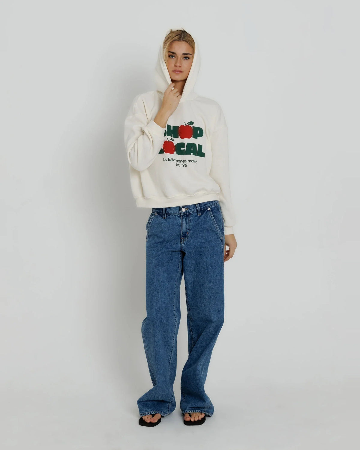 Sunny Somwhere Shop Local Classic Hoodie