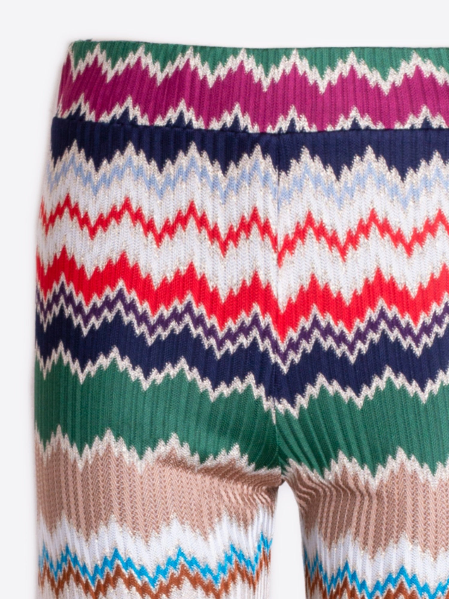 Vilagallo Venus Herringbone Lurex Jaquard Trouser 32973