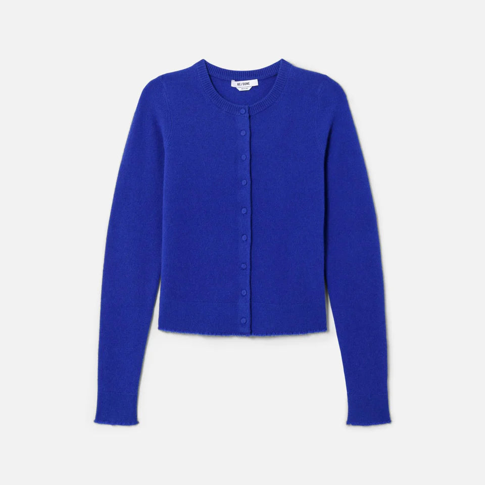 RE/DONE Cashmere Crewneck Cardigan 697-10WXLSCAR