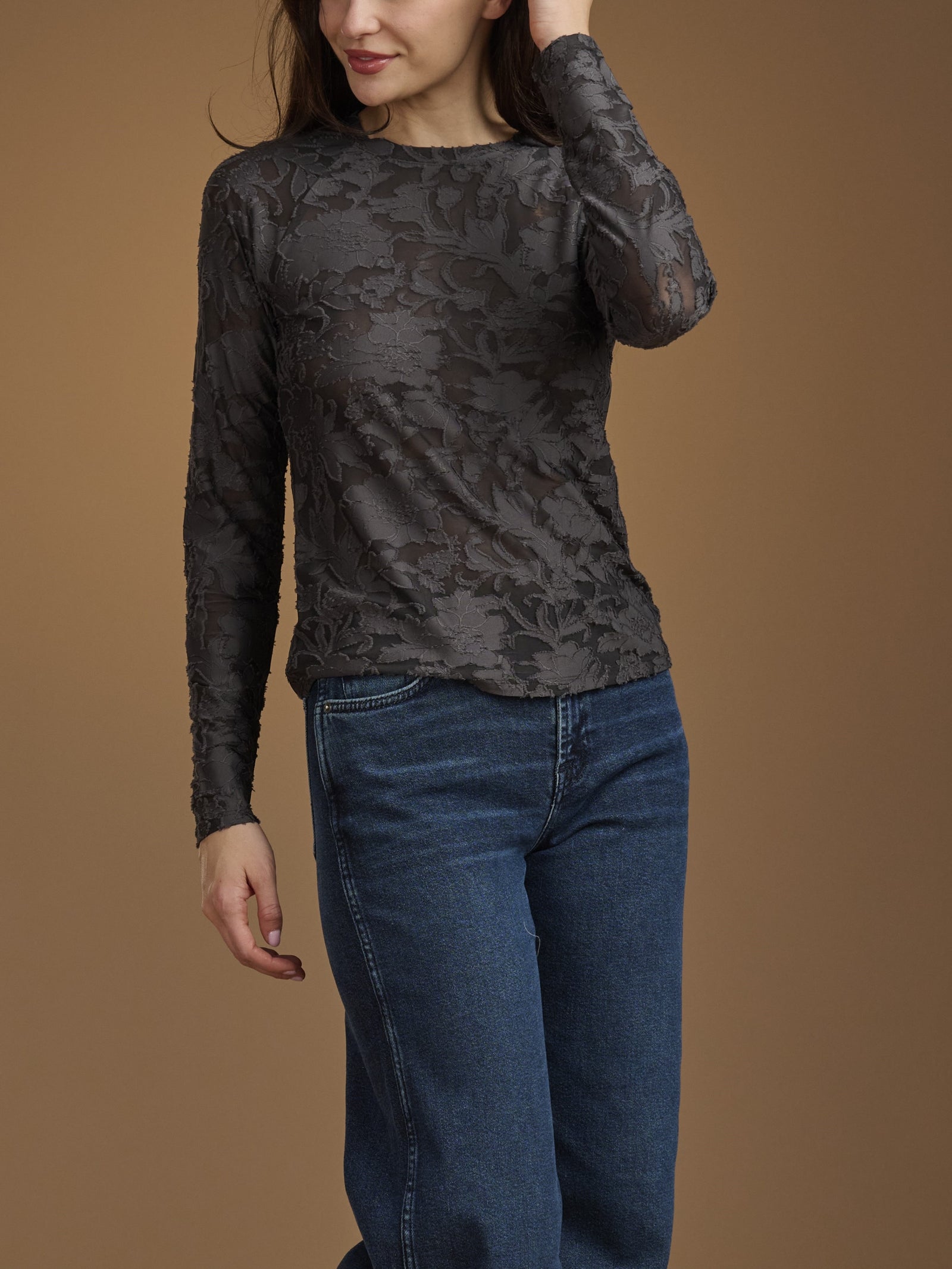 Splendid Cecelia Floral Long Sleeve Tee RF3K510