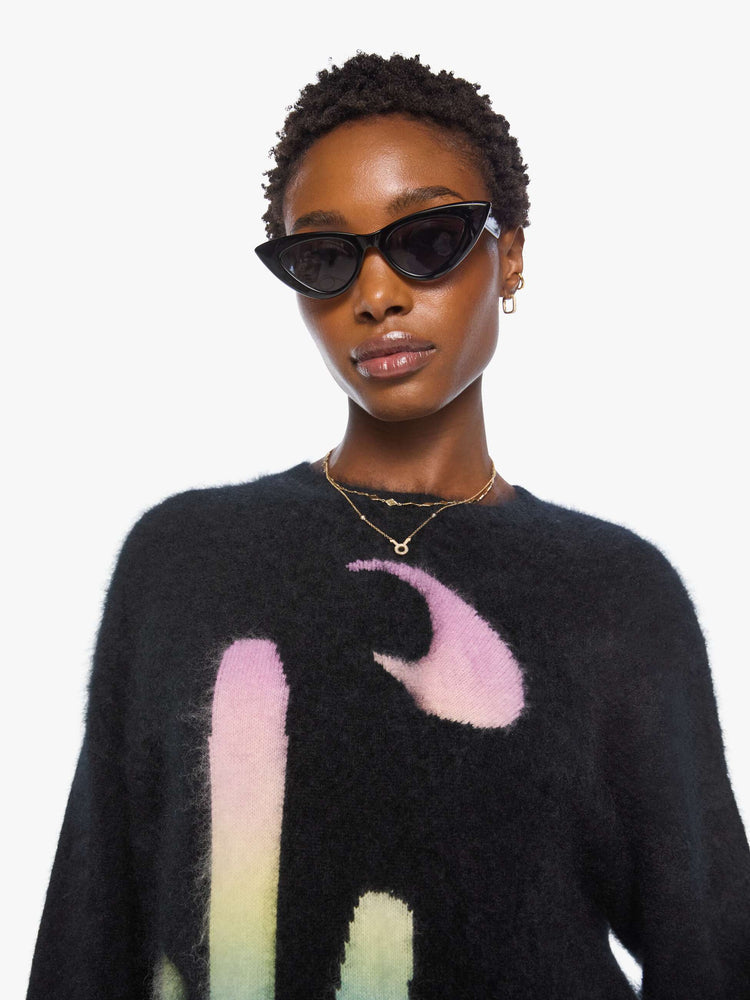 Mother The Biggie Jumper Dark Sapphire detail