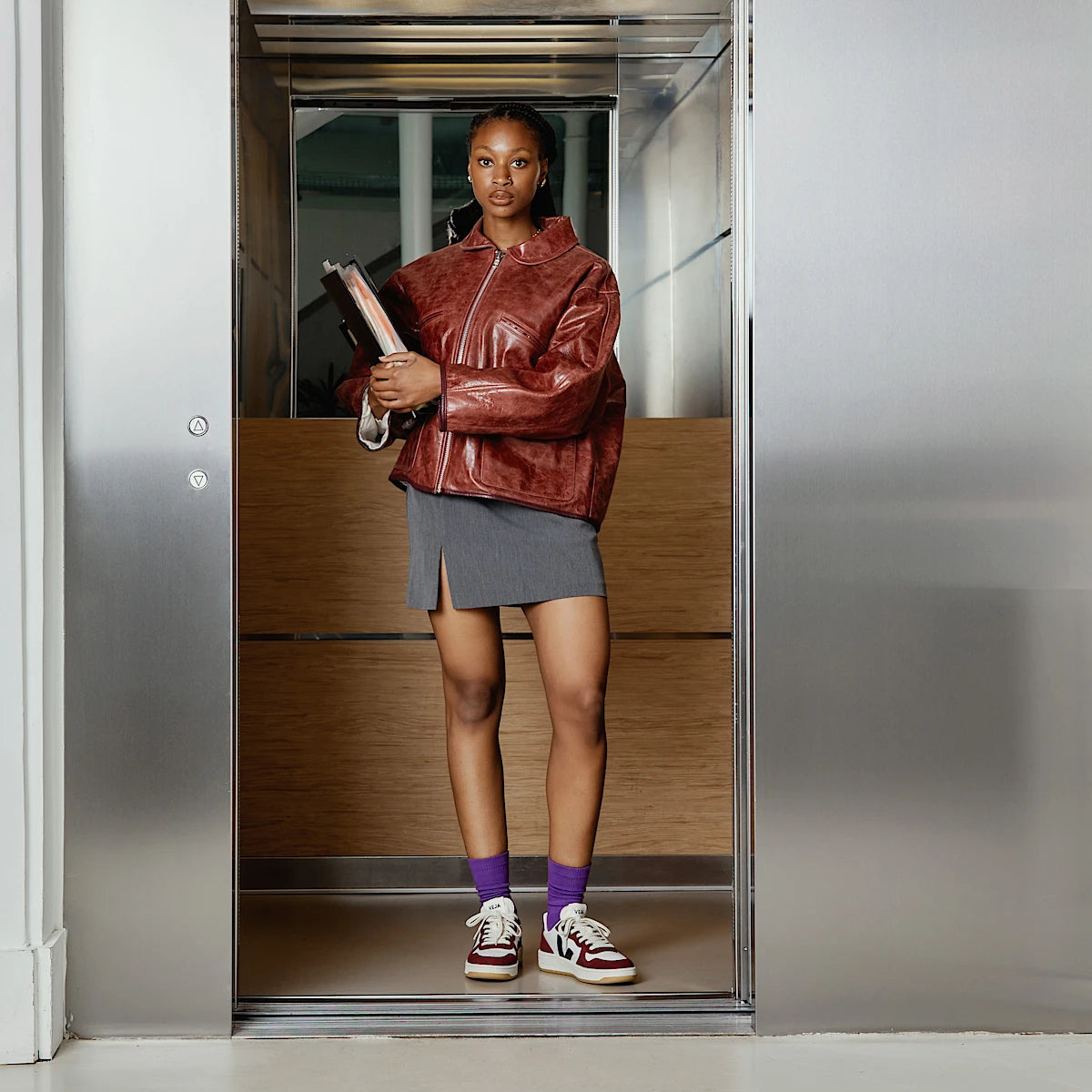 Veja V-10 Prime Leather White Black Amarante VI0220864A