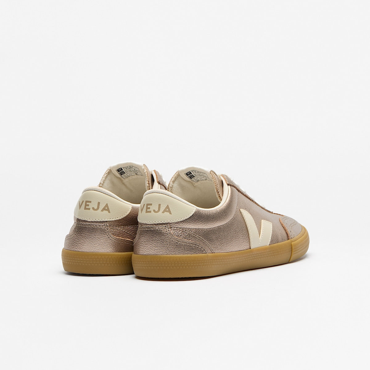Veja Volley O.T. Leather Bronze Pierre back view