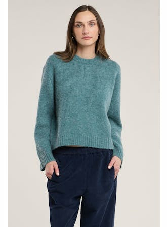 Velvet by Graham & Spencer June Sweater in Medium Heather Grey