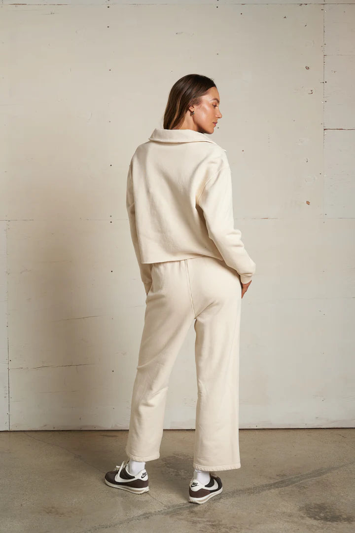 Perfect White Tee Vinny Fleece Henley Sweatshirt