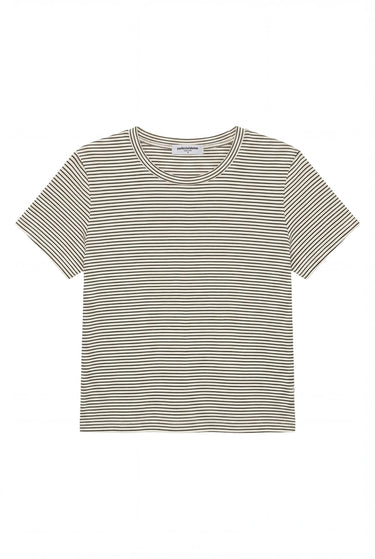 Perfect White Tee Vivian Striped Tee Shirt