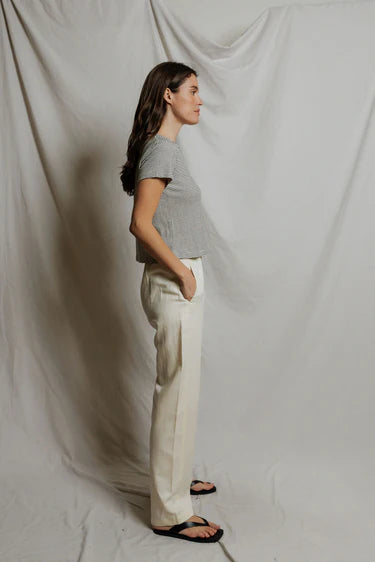 Perfect White Tee Vivian Striped Tee Shirt