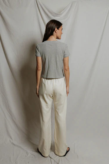 Perfect White Tee Vivian Striped Tee Shirt