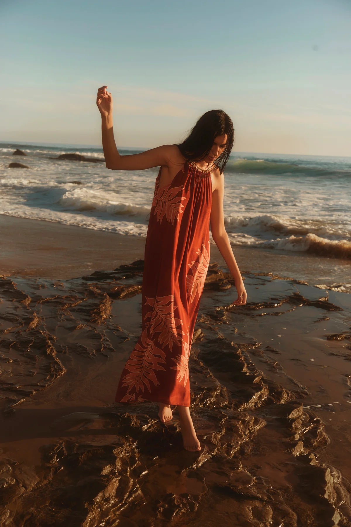 Velvet Odessa Halter Dress