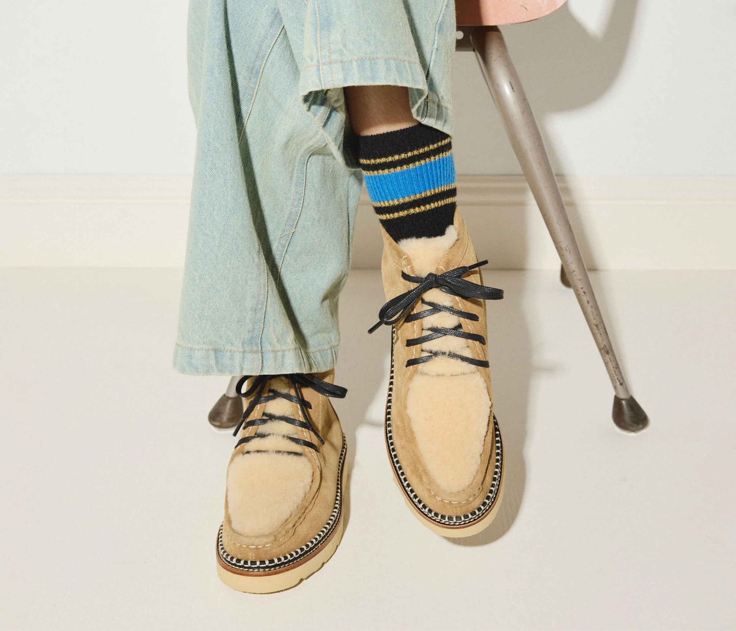 Freda Salvador WINNIE Moccasin Boot With Shearling