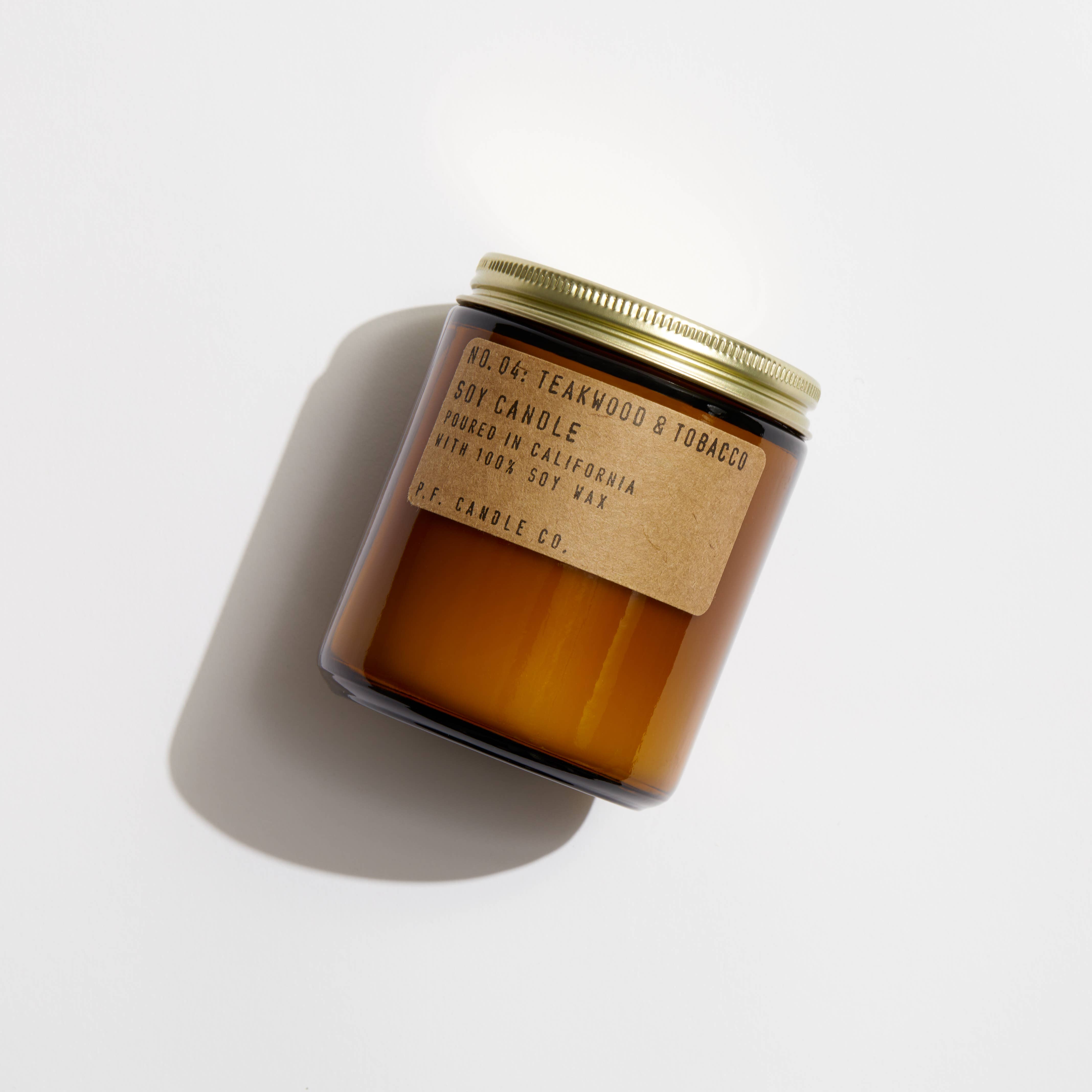 P.F. Candle Co. Standard Soy Candle - Teakwood & Tobacco