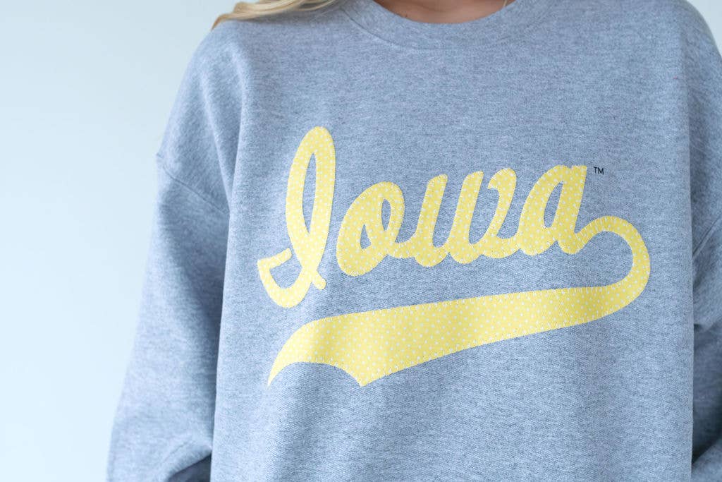 H. Flynn Polka Dot Iowa Hawkeyes Sweatshirt