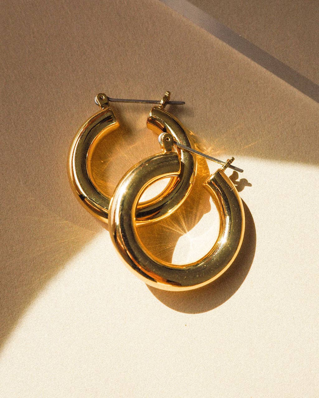 Luv AJ Baby Amalfi Tube Hoops- Gold