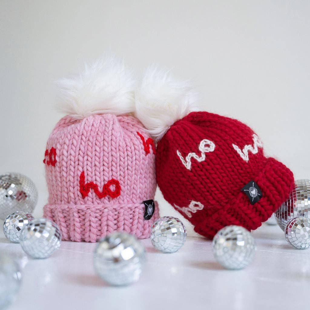 Nickichicki The Ho Hat in Red + Winter White