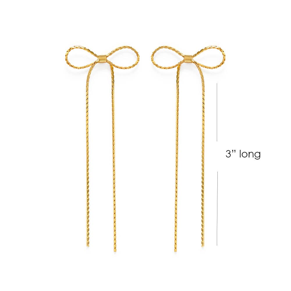Amano Studio Long Bow Stud Earrings