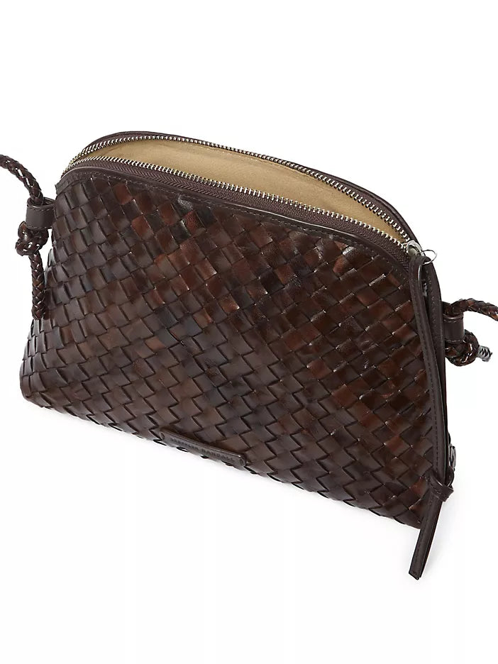 Loeffler Randall Mallory Chocolate Woven Crossbody