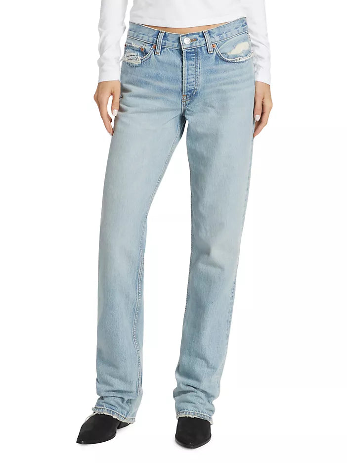 RE/DONE Easy Straight Jean Ripped Tide