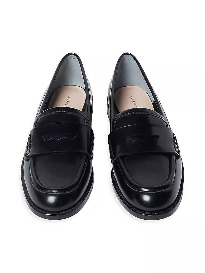 Loeffler Randall Rachel Black Leather Loafer