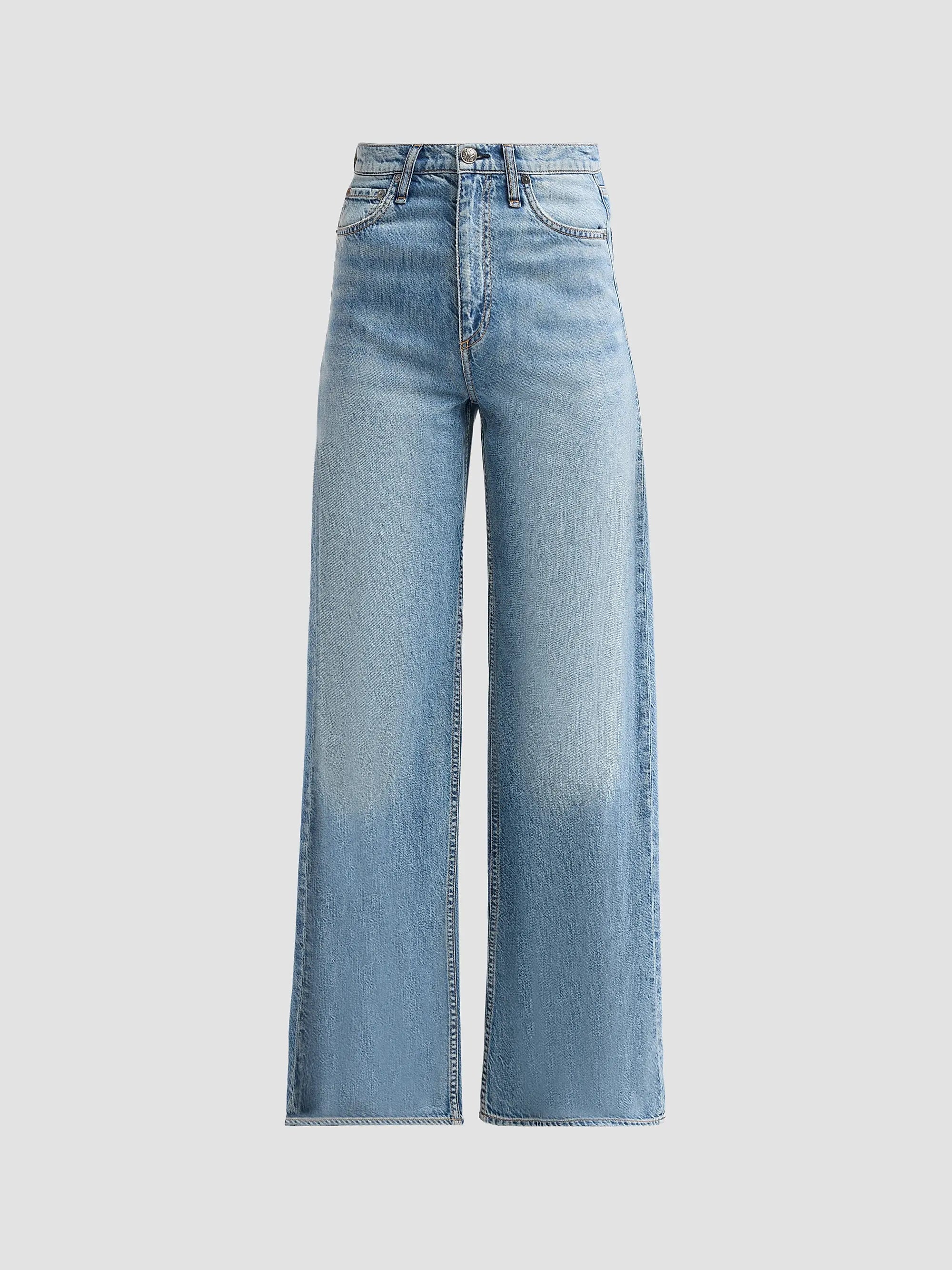 Rag & Bone Featherweight Sofie High Rise Full Wide Leg in Beverly