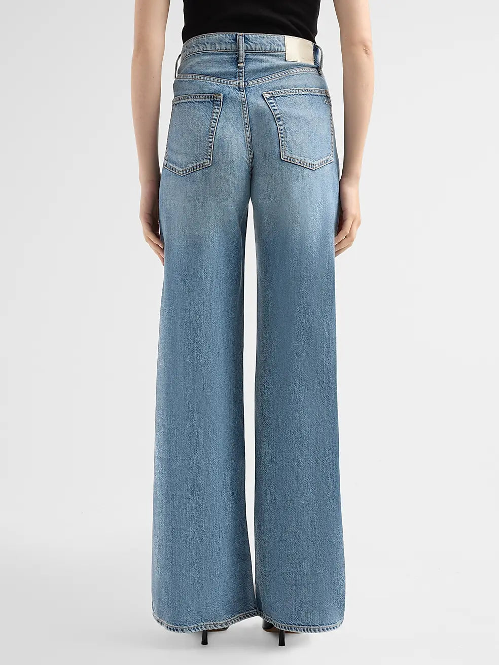 Rag & Bone Featherweight Sofie High Rise Full Wide Leg in Beverly
