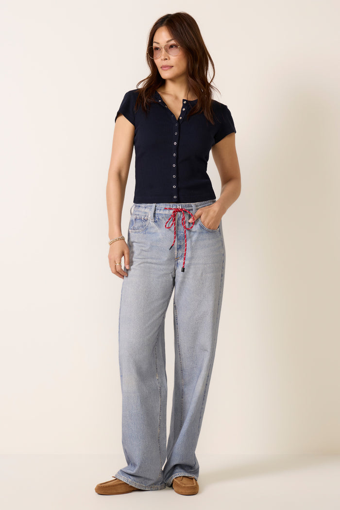 Rag & Bone Miramar Drawcord Wide Leg Pant Brighton