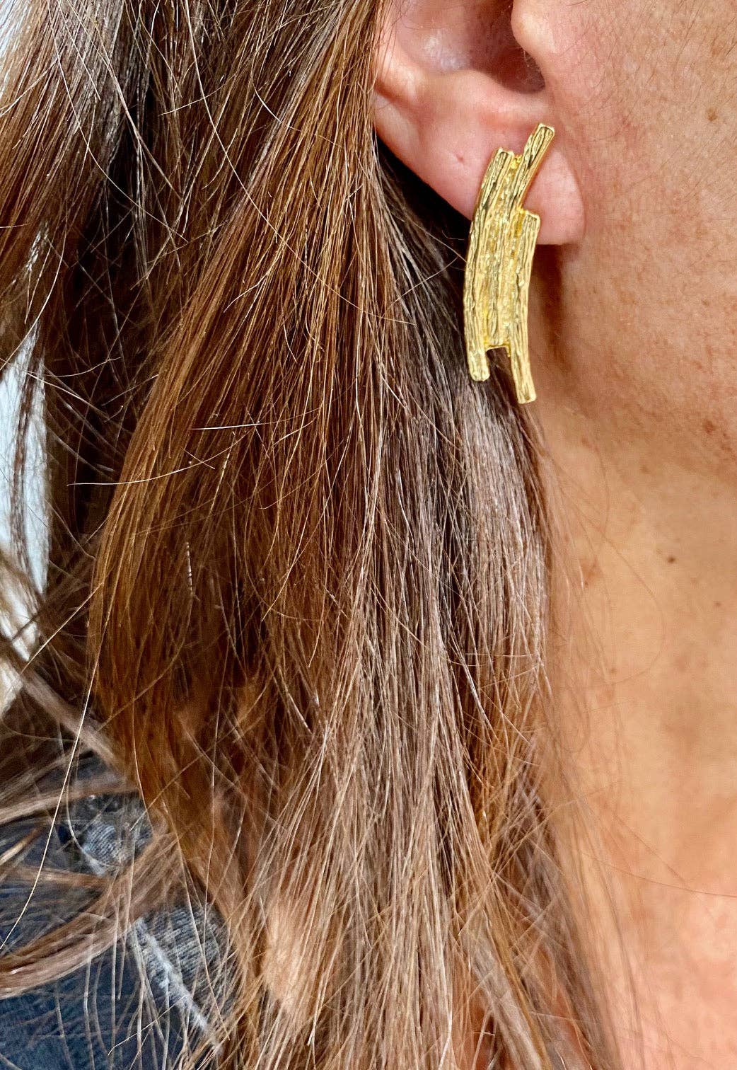 Karine Sultan Triple Bar Drop Earrings