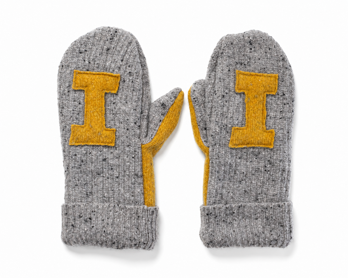 Catherine's Game Day "I" Embroidered Handmade Mittens