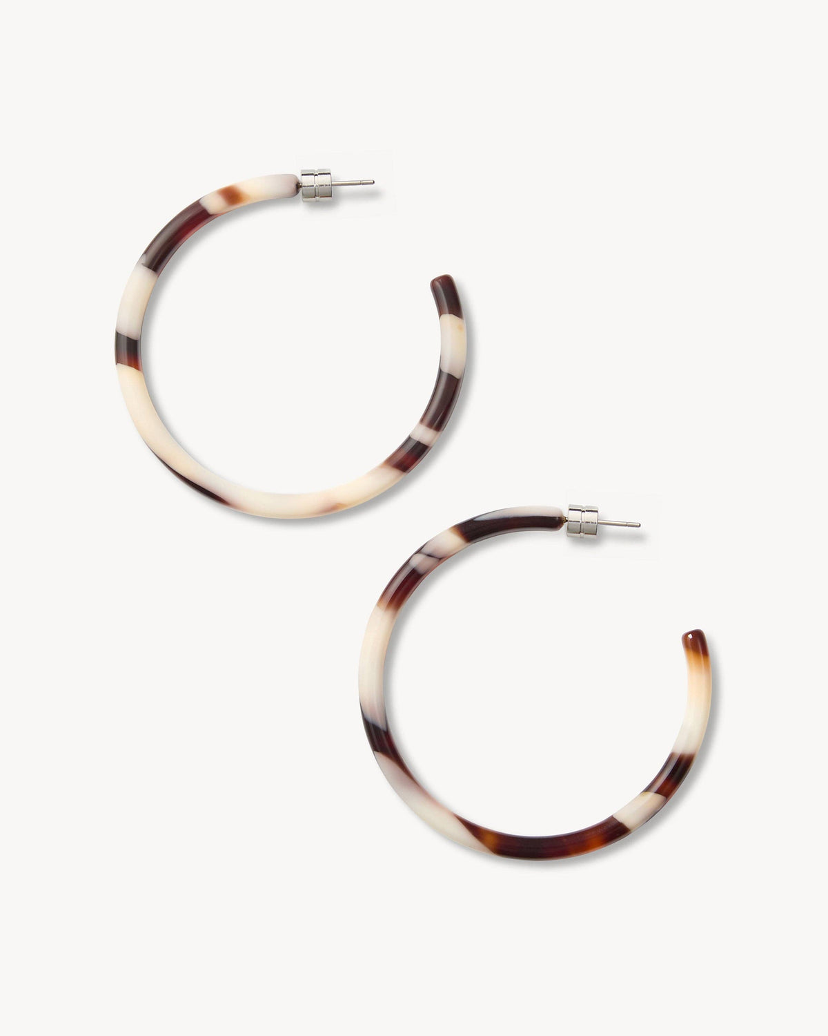 Machete Large Hoops in Mocha