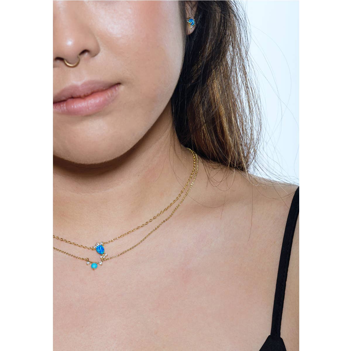 Heilo Jewelry Zadie Starburst Opal Studs