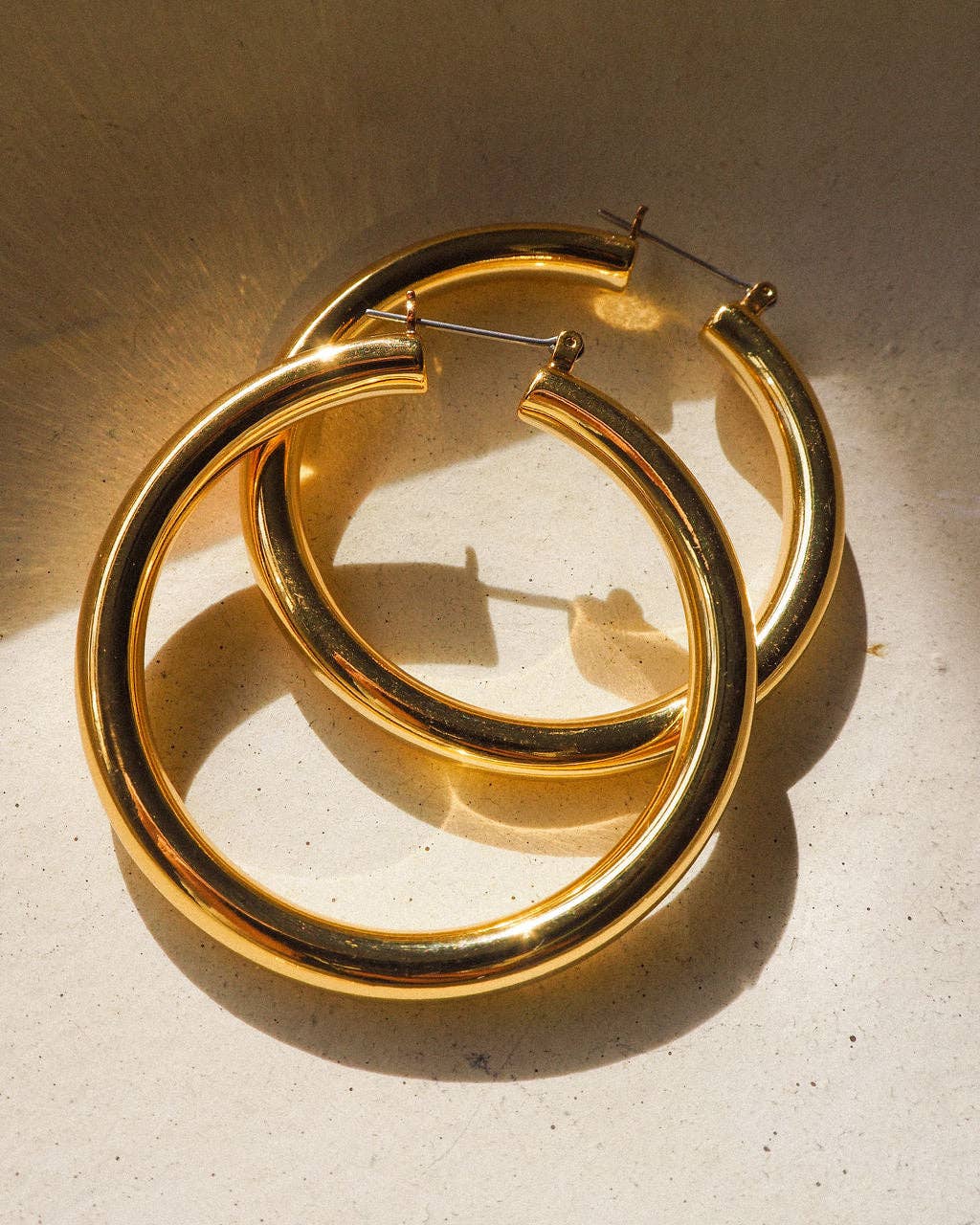 Luv AJ Amalfi Tube Hoops- Gold