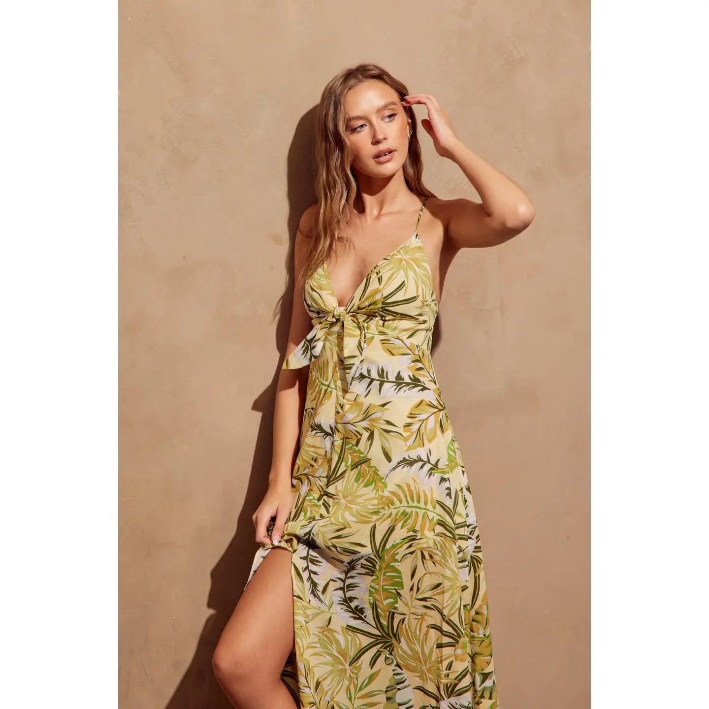 Dress Forum - Sun Drenched Knot Front Maxi Dress 1435