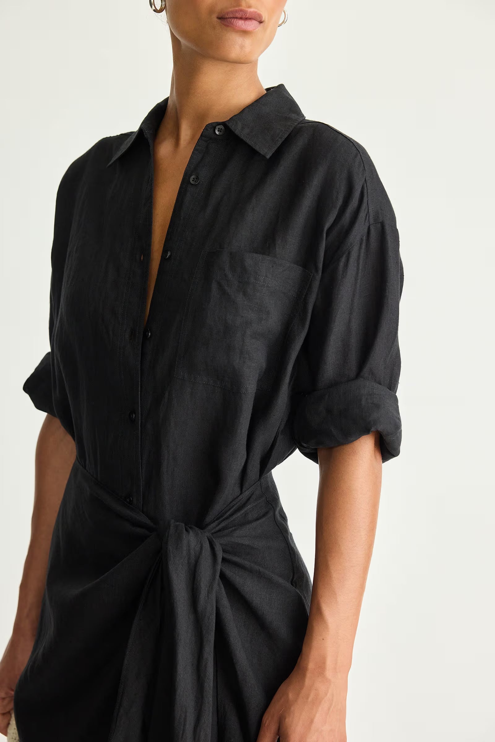 Apiece Apart Alessandra Sarong Shirt Dress