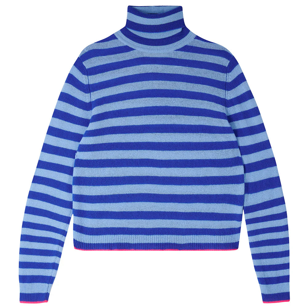 Jumper 1234 Little Stripe Roll Collar