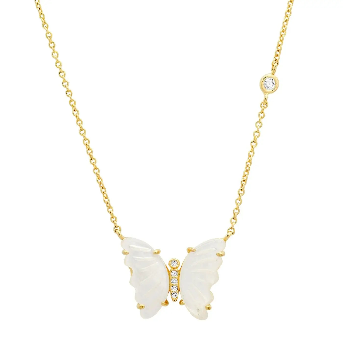 Tai Mother of Pearl Butterfly Necklace TN-3203