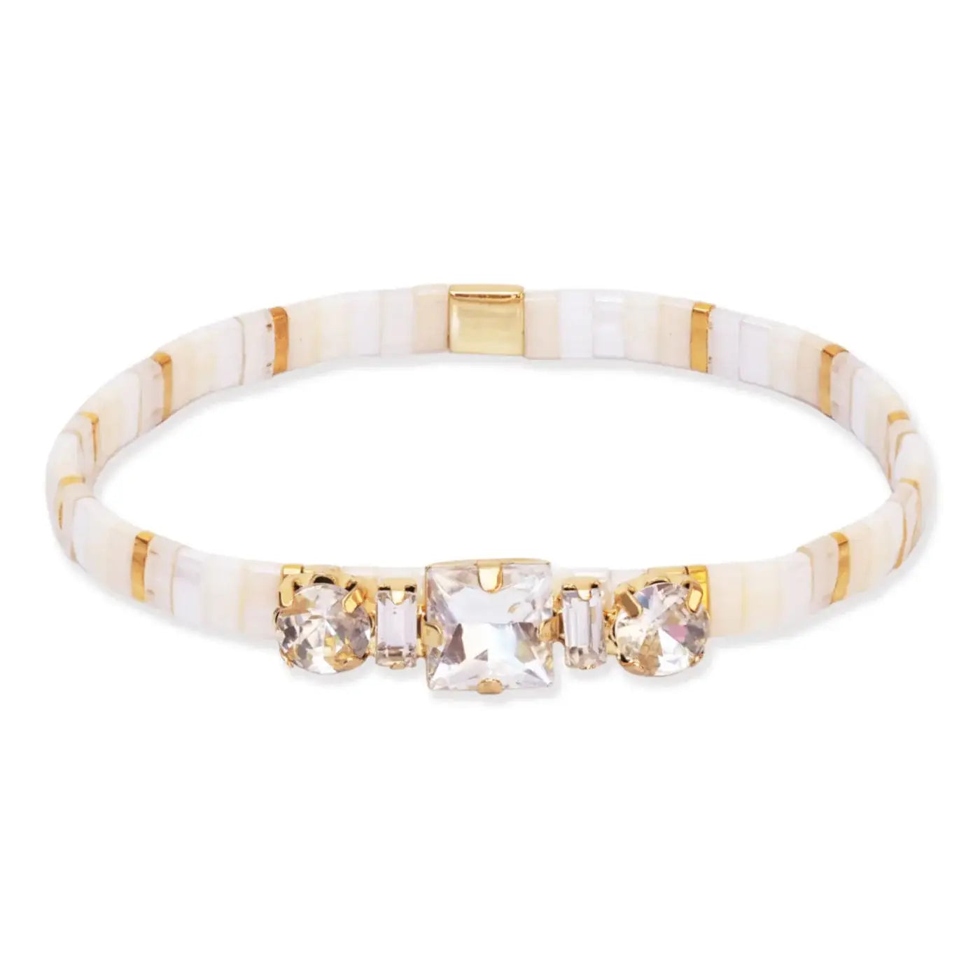 Tai 5 Stone Stretch Tila Bracelet EAB-27