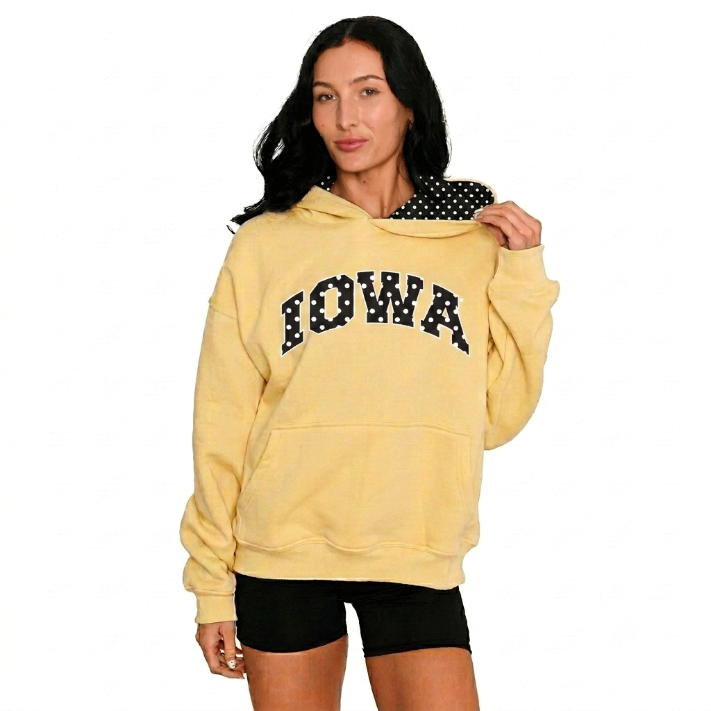 Lojo Iowa Hawkeyes Polka Dot Hoodie