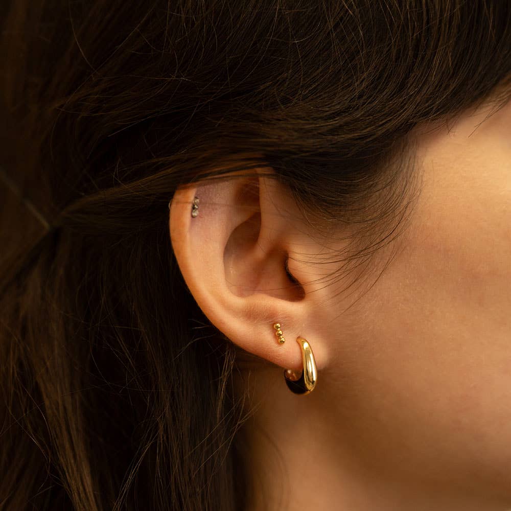 Amano Studio Geometric Hoop Stud Earrings