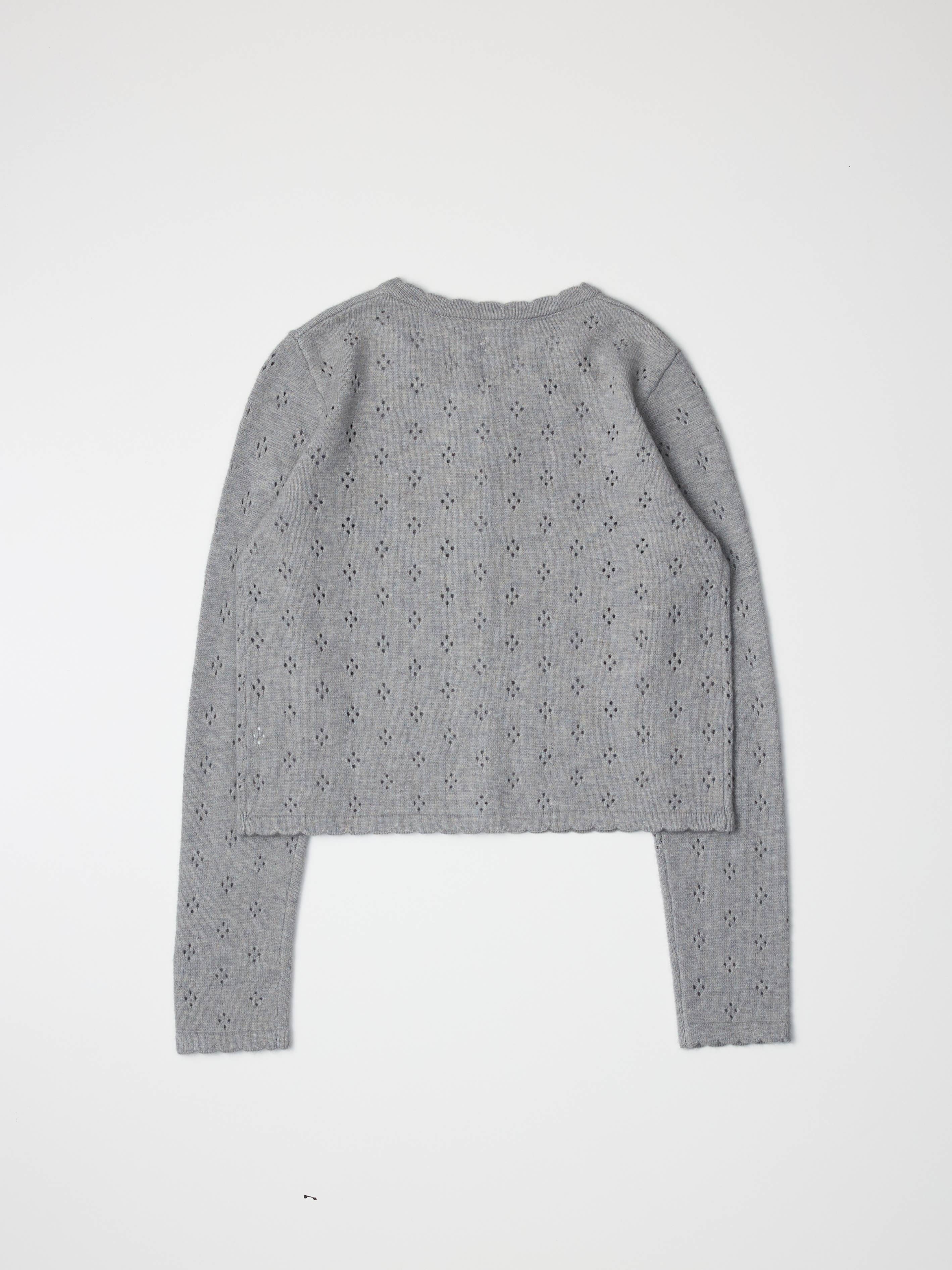 All Row The Carmela Scalloped Pointelle Cardigan