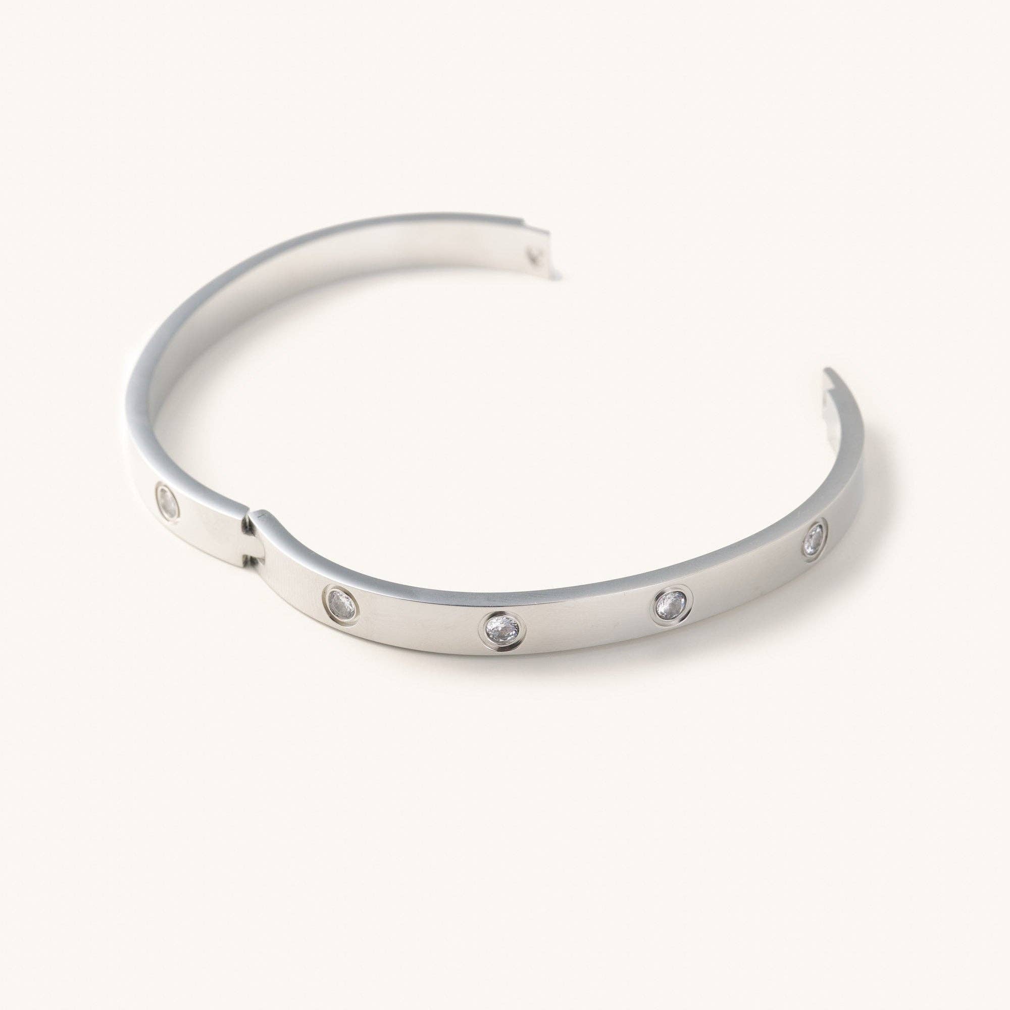 Nikki Smith Designs Corinne Silver Bangle Bracelet